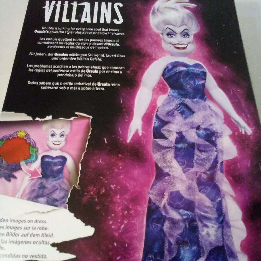 Disney Villains Ursula Fashion Doll Toy Hasbro New